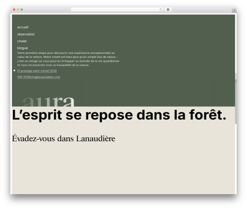 Nextbricks WordPress plugin - aurachalets.com