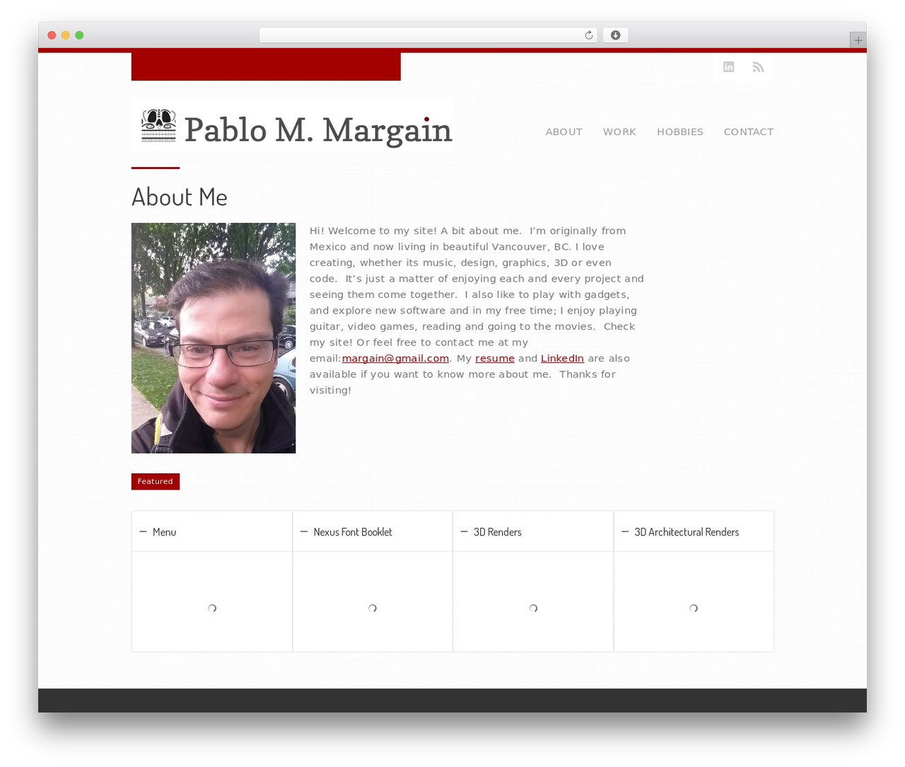 Angular personal WordPress theme - pablomargain.com