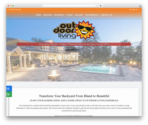 Beacon Theme WordPress ecommerce theme - outdoorlivingmaterials.com