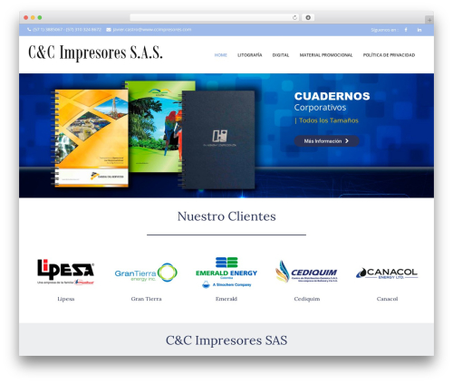 Imperial best WordPress theme - ccimpresores.com