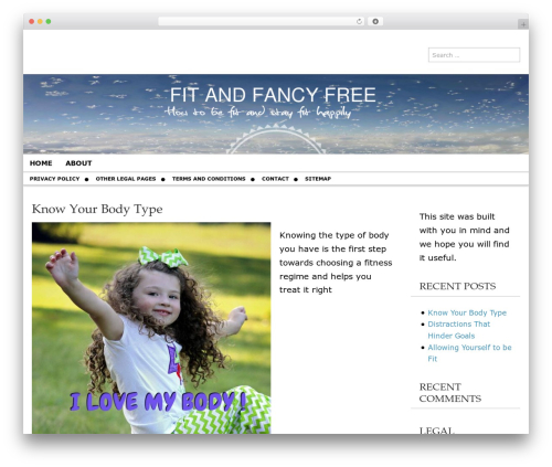 Magazine Basic WordPress website theme - fitandfancyfree.com