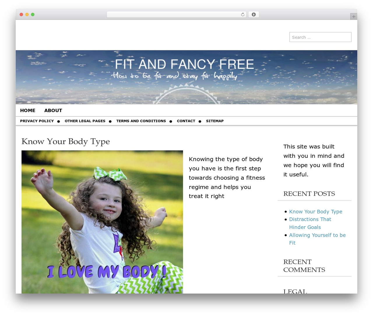 Magazine Basic WordPress website theme - fitandfancyfree.com