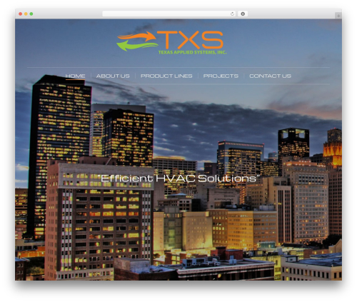The7 WordPress page template - texasys.com