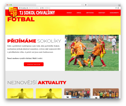 Theme WordPress Oxigeno - sokol.chvalsiny.cz