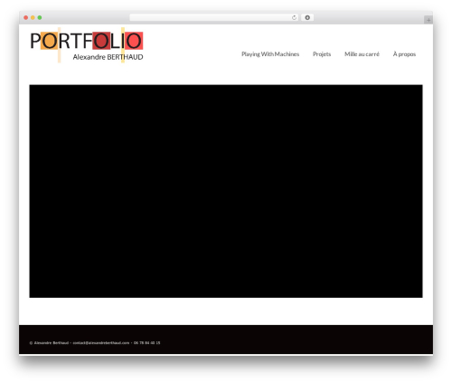 Gallery video WordPress plugin - alexandreberthaud.com
