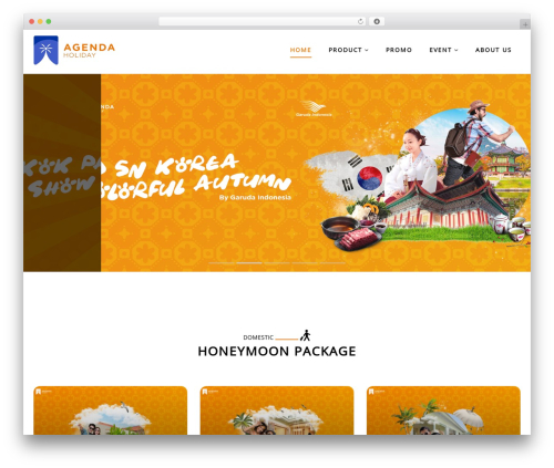 WordPress theme Exploore - agendaholiday.co.id