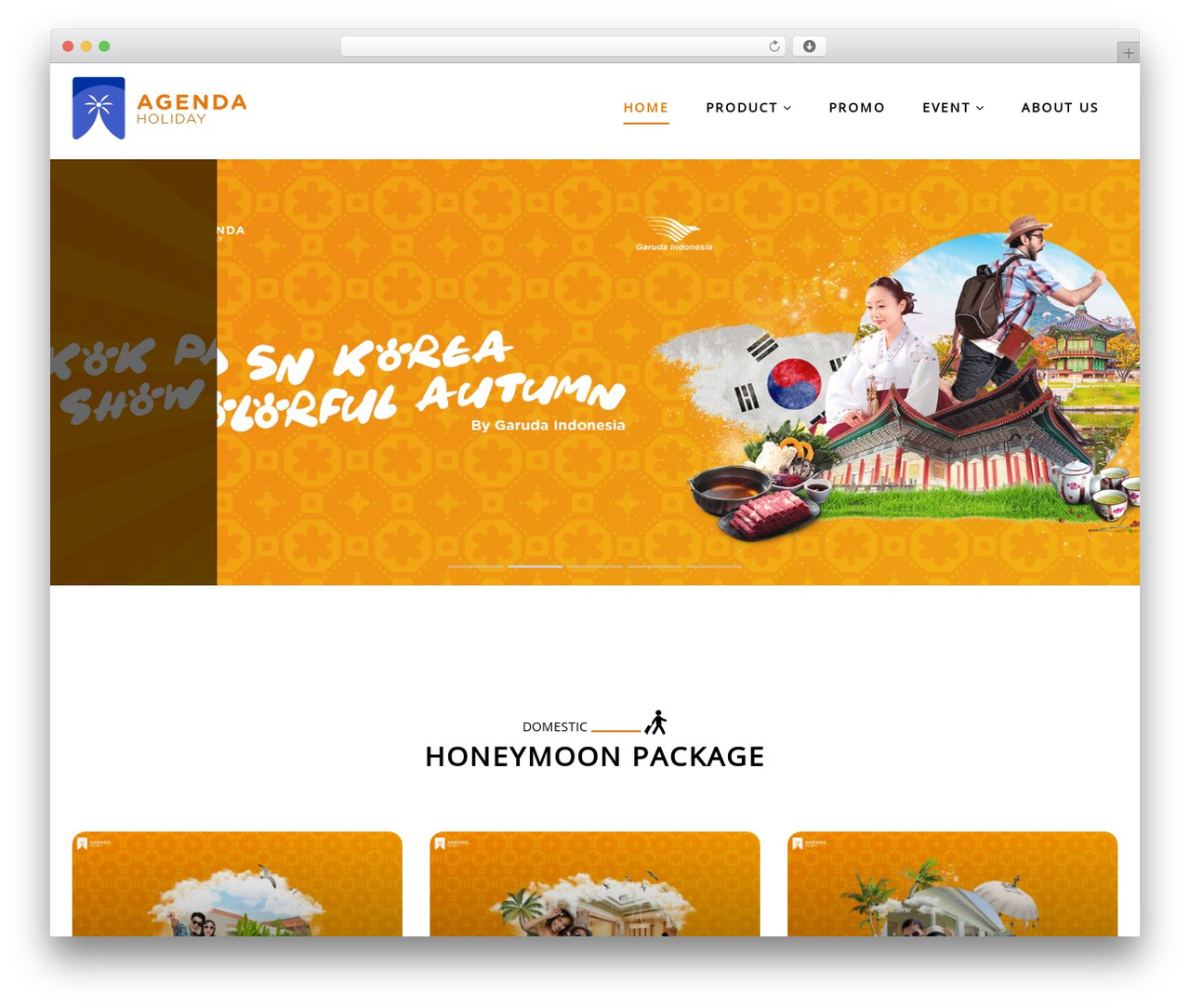 WordPress theme Exploore - agendaholiday.co.id