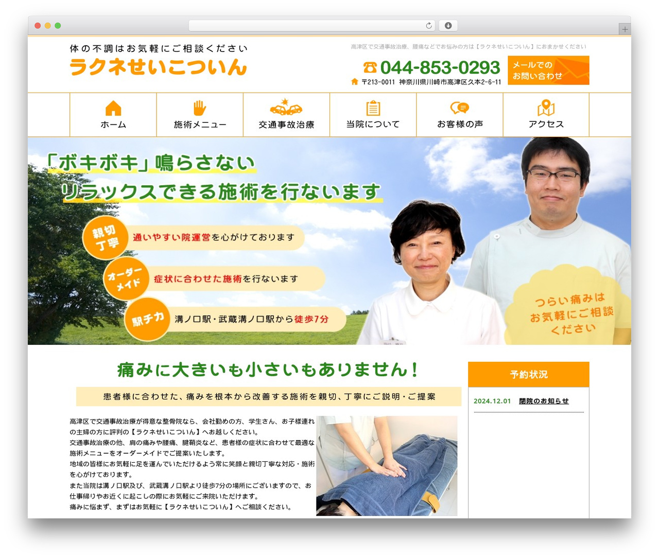 WordPress theme Themify Basic - rakune-seikotsuin.com