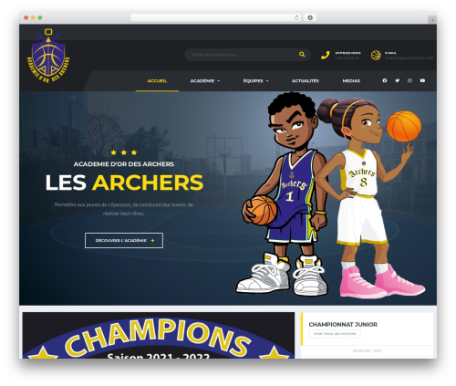 Alchemists WordPress theme - aoa-sports.com