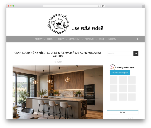 Genesis social profiles menu WordPress plugin - bohynekuchyne.cz