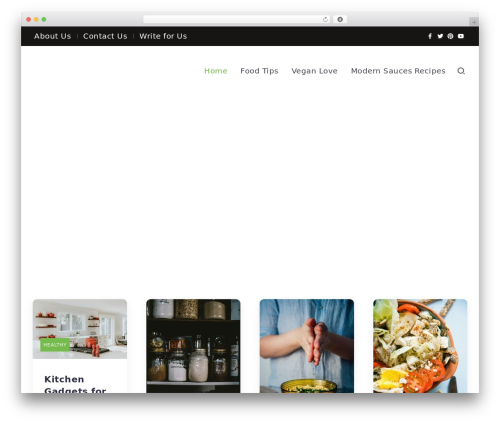 Fönix WordPress blog theme - lovekitchentoday.com