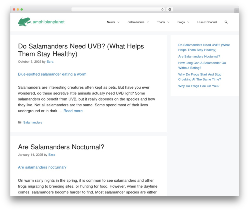 Humix WordPress plugin - amphibianplanet.com