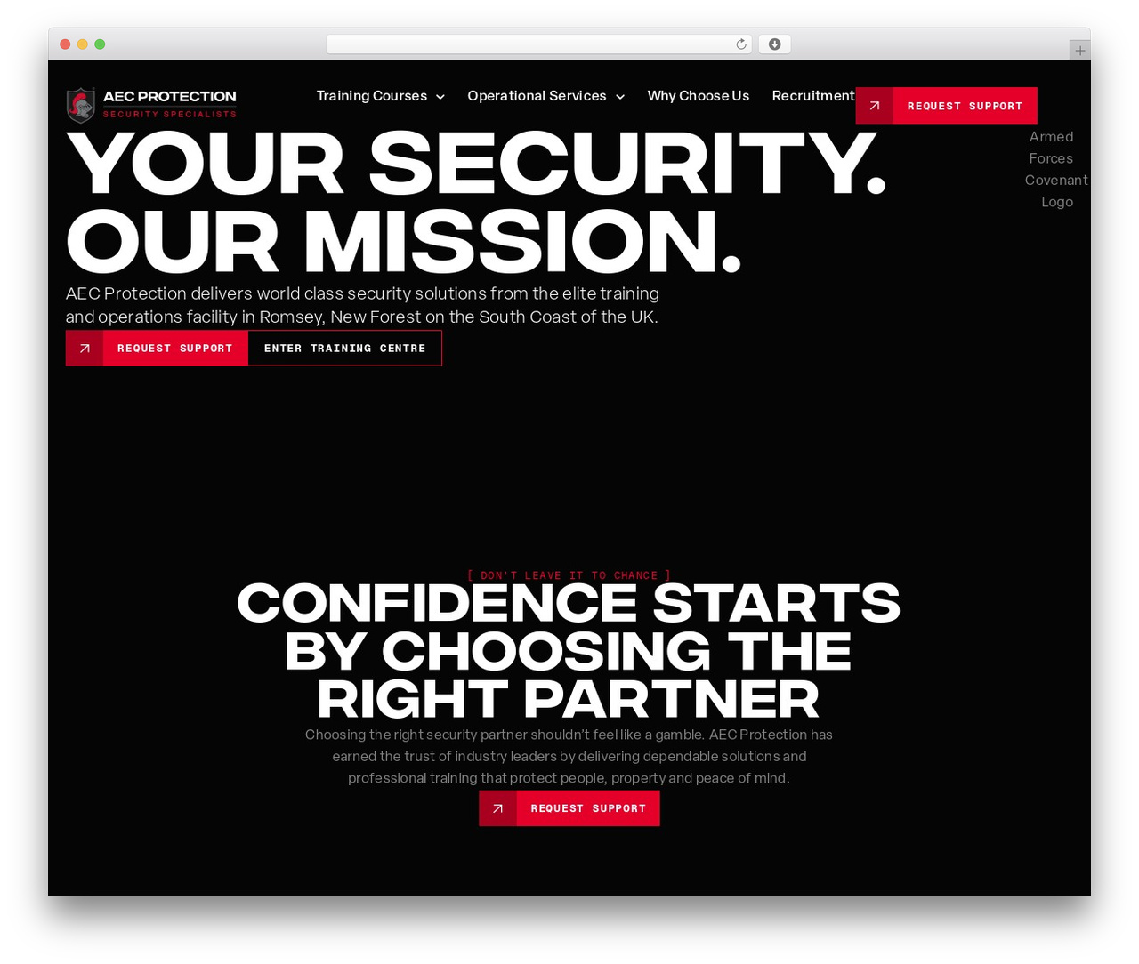 Hello Elementor WordPress theme - www.aecprotection.co.uk