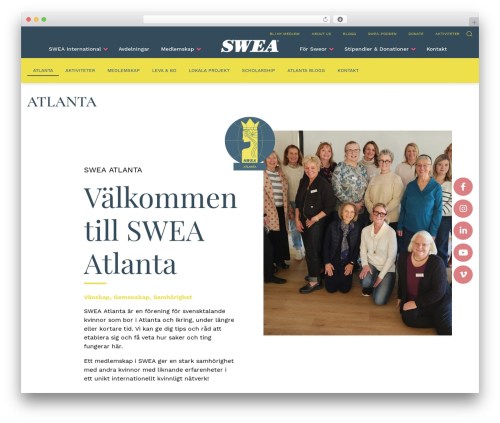 SWEA WordPress theme - atlanta.swea.org