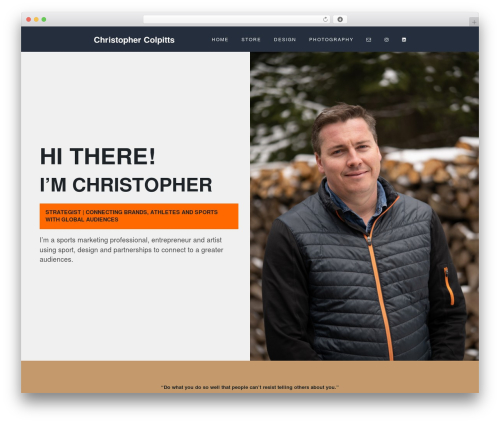 Theme WordPress ChristopherWP - christophercolpitts.com