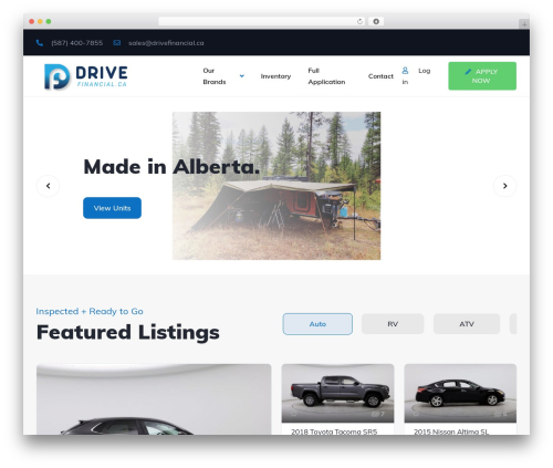 Theme WordPress Vehica - drivefinancial.ca