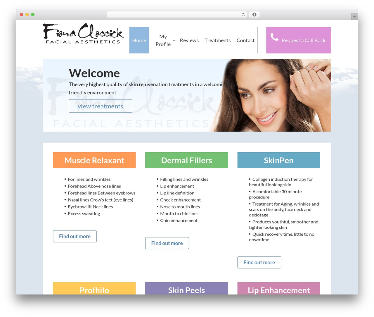 Watson WordPress theme - fiona-aesthetics.com