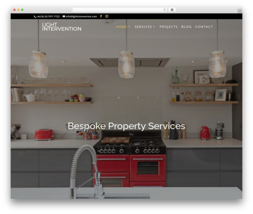 WordPress theme Divi - lightintervention.com