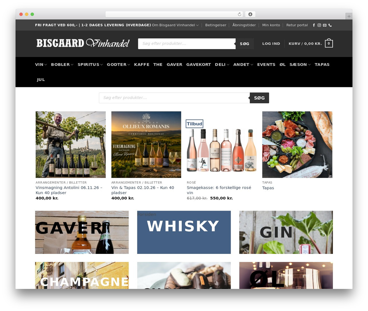 WordPress theme Flatsome - bisgaard-vin.dk