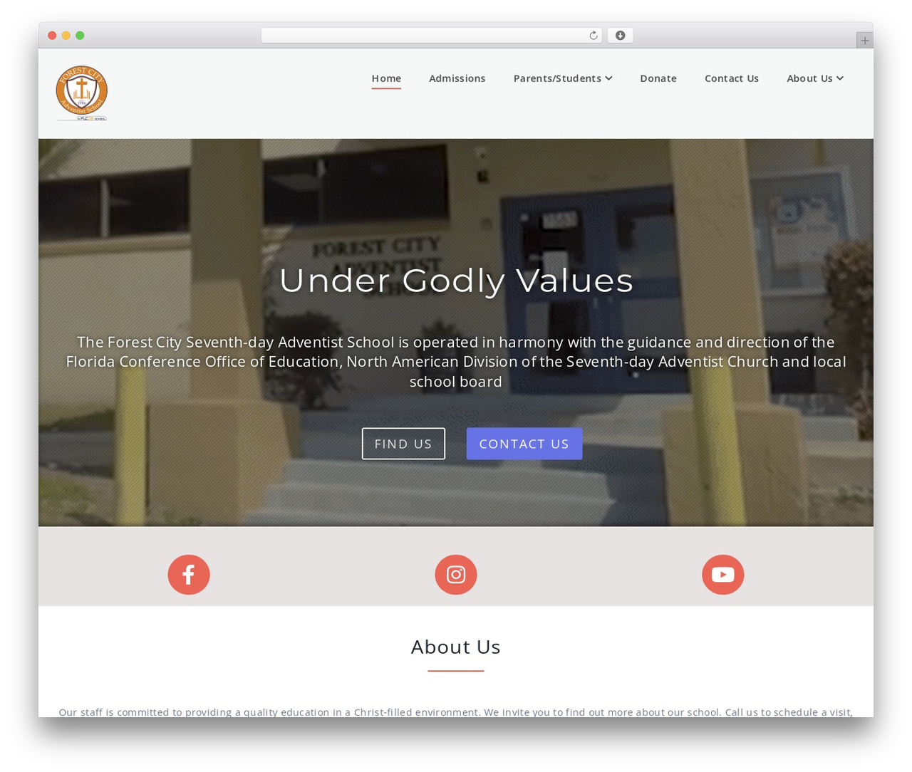 WordPress theme Parallel Pro - fcadventistschool.com