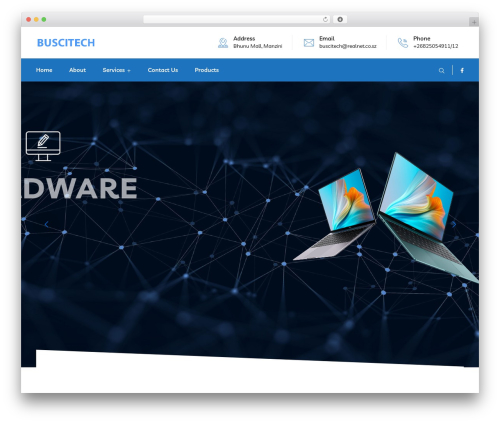 Braintech WordPress theme design - buscitech.net