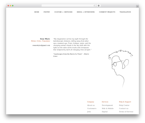 Cursornt WordPress theme - ewanwhyte.com