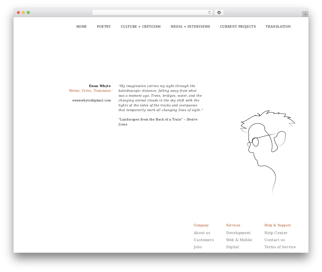 Cursornt WordPress theme - ewanwhyte.com