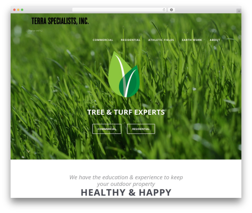 Optimizer WordPress theme - terraspecialists.com