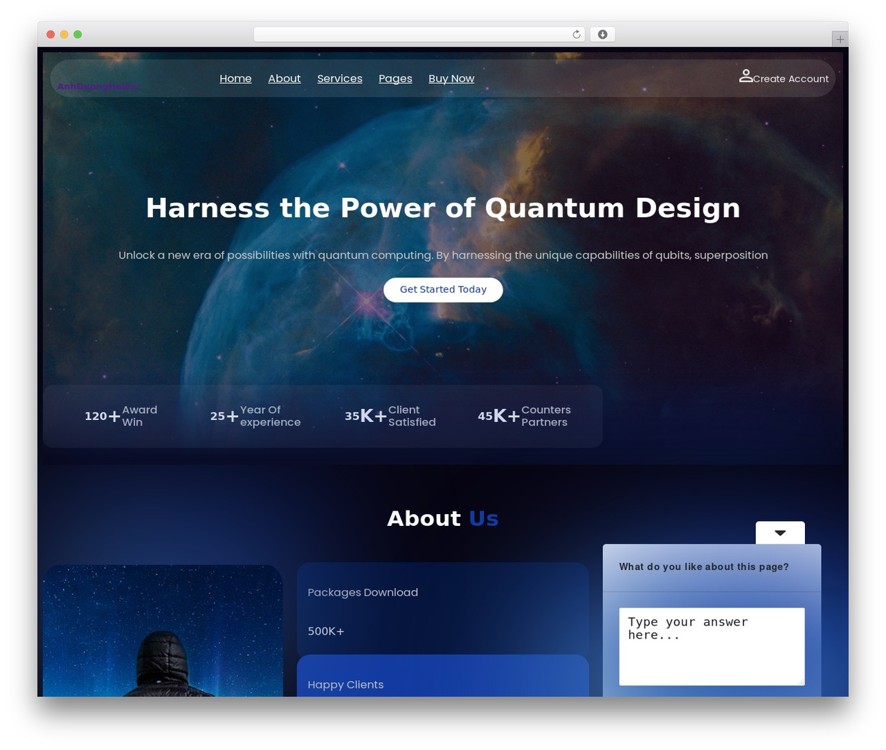 Quantum Computing free WordPress theme - ellogreen.com