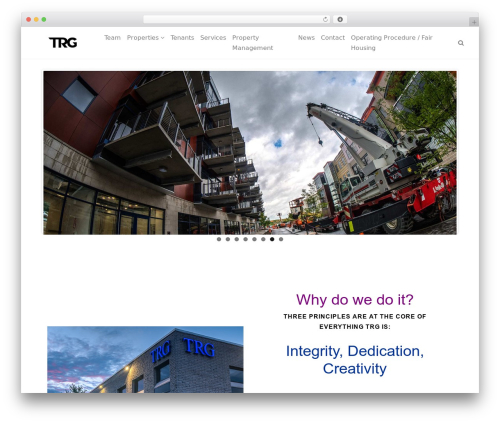 Rare WordPress theme - trgcos.com