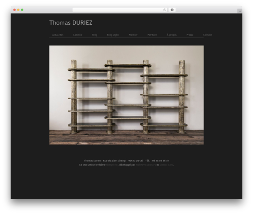 Sharpfolio WP theme - thomasduriez.com