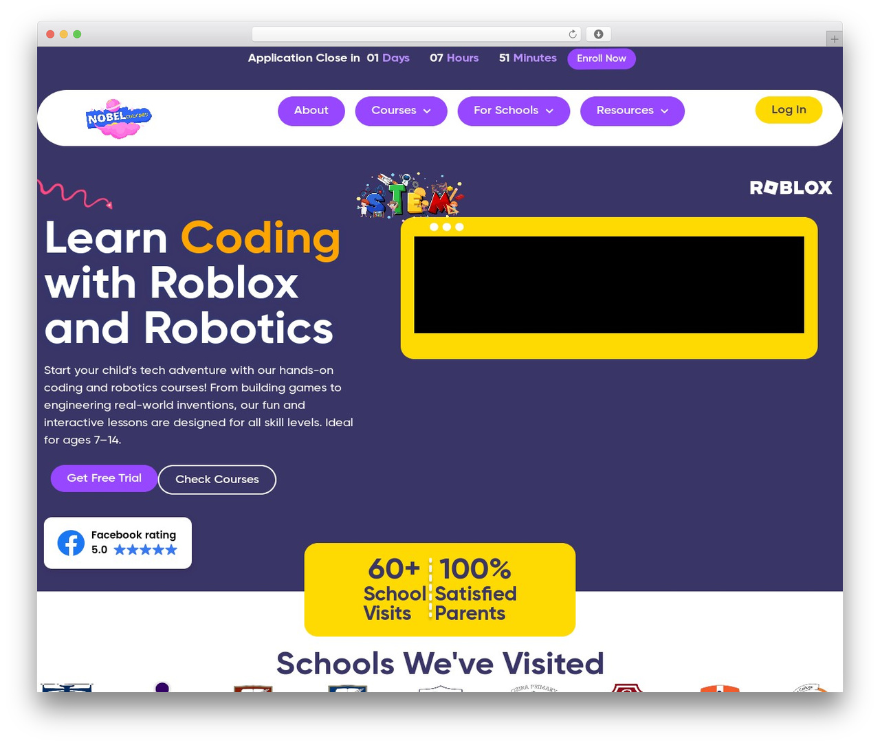 WordPress theme Hello Elementor - nobelcourses.com