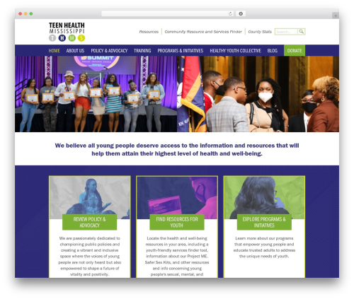 WordPress theme CHART - teenhealthms.org