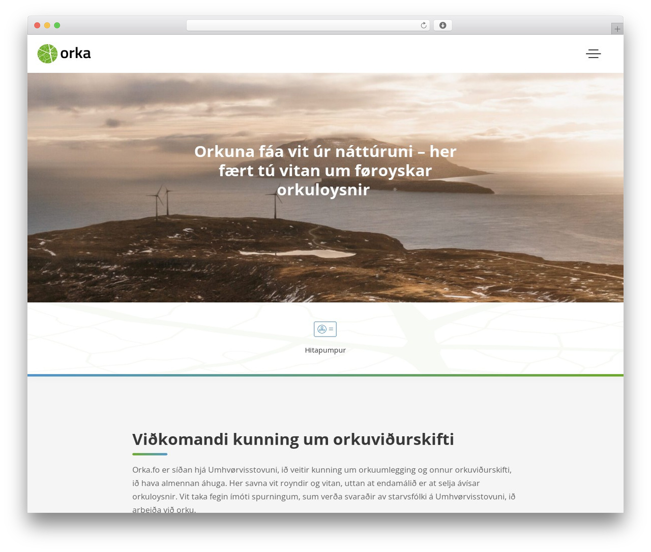 WP theme Orka - orka.fo WP theme Orka - orka.fo