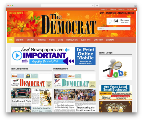 Webads stats WordPress plugin - democratnewspapers.com