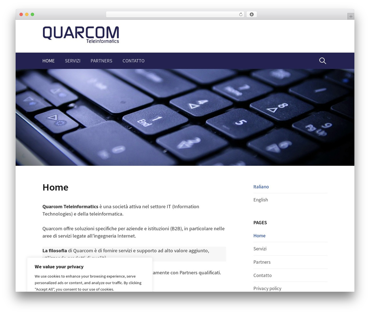 First WordPress theme - quarcom.com First WordPress theme - quarcom.com