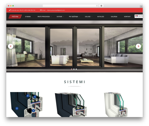 Frontech theme WordPress - pvcstolarijajanjusic.com