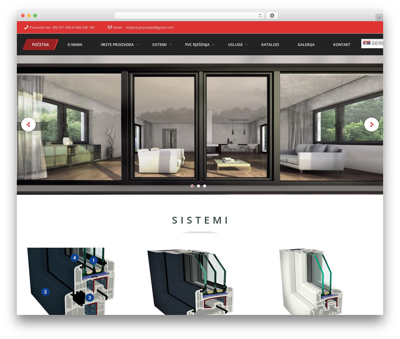 Frontech theme WordPress - pvcstolarijajanjusic.com