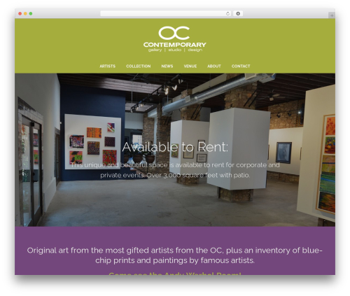 Jupiter WordPress theme - occgallery.com
