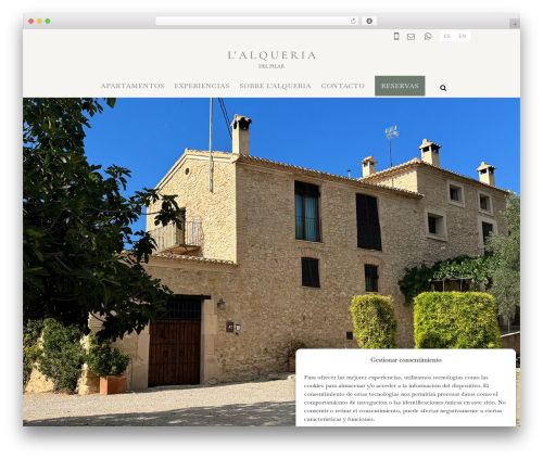WordPress theme Bridge - alqueriadelpilar.com