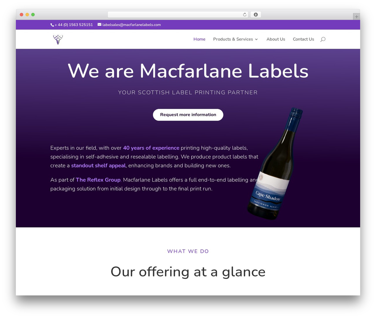 WordPress theme Child Theme for Divi - macfarlanelabels.com