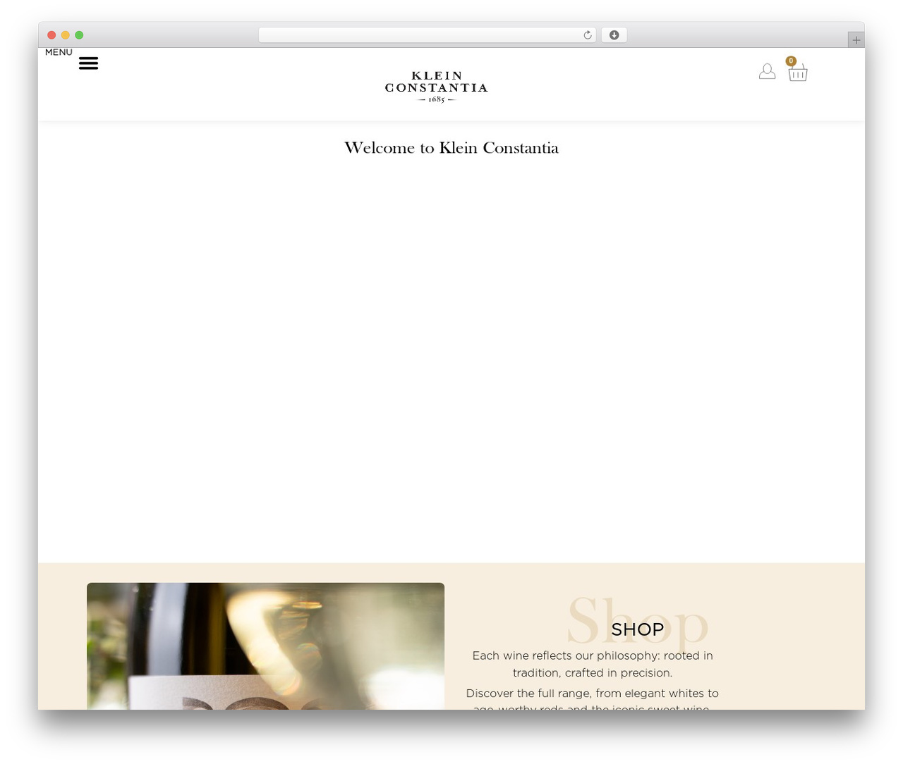 WordPress theme Klein Constantia Wordpress Theme - kleinconstantia.com