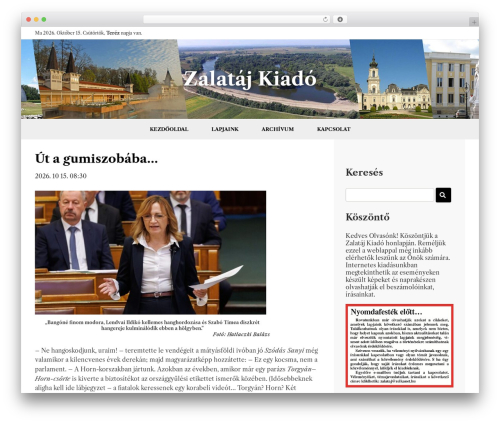 ASSEMBLY THEME (responsive) WordPress website theme - zalatajkiado.hu