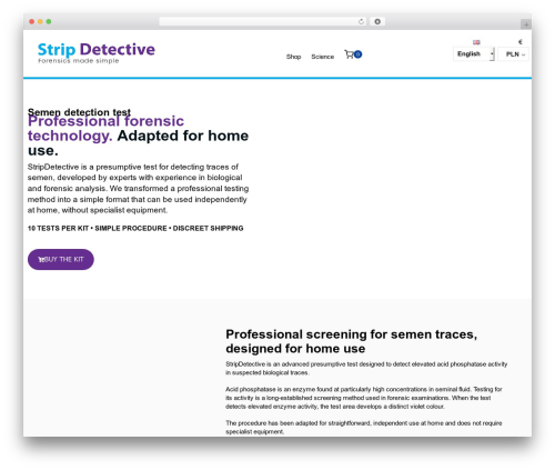 Bootstrap Basic WP theme - stripdetective.com