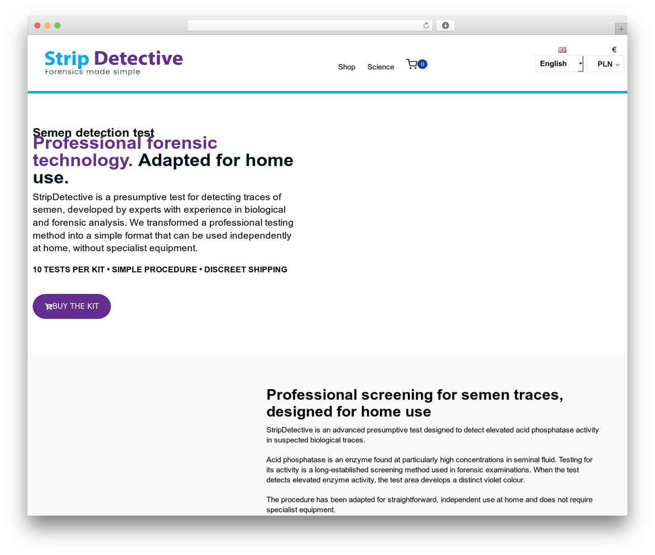 Bootstrap Basic WP theme - stripdetective.com