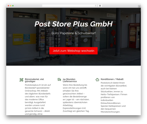 Divi WordPress store theme - poststoreplus.ch
