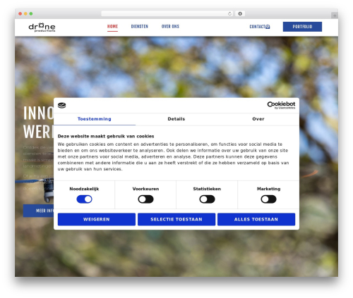 Hello Elementor WordPress theme - drone-productions.com