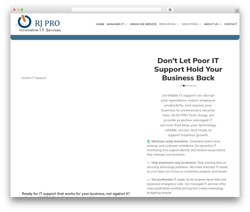 Techno WordPress theme - rj-pro.net
