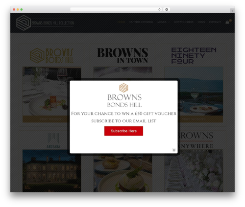 WordPress theme Cristiano - brownsrestaurant.com