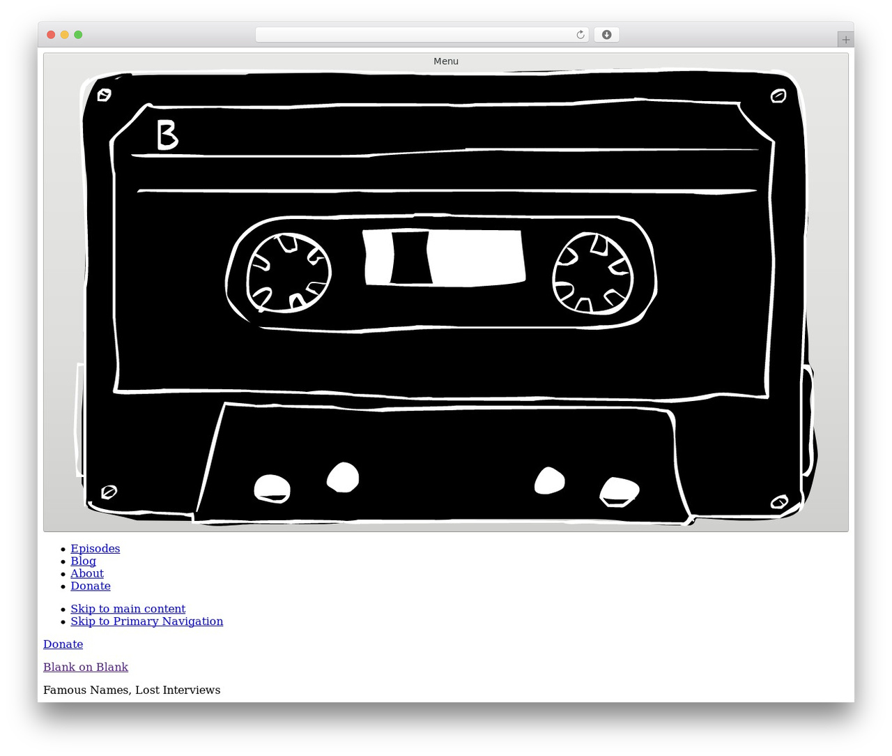 WordPress theme Genesis - blankonblank.org